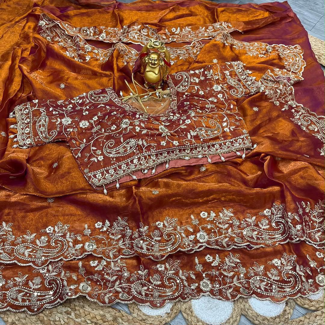 Designer Embroidered Sarees