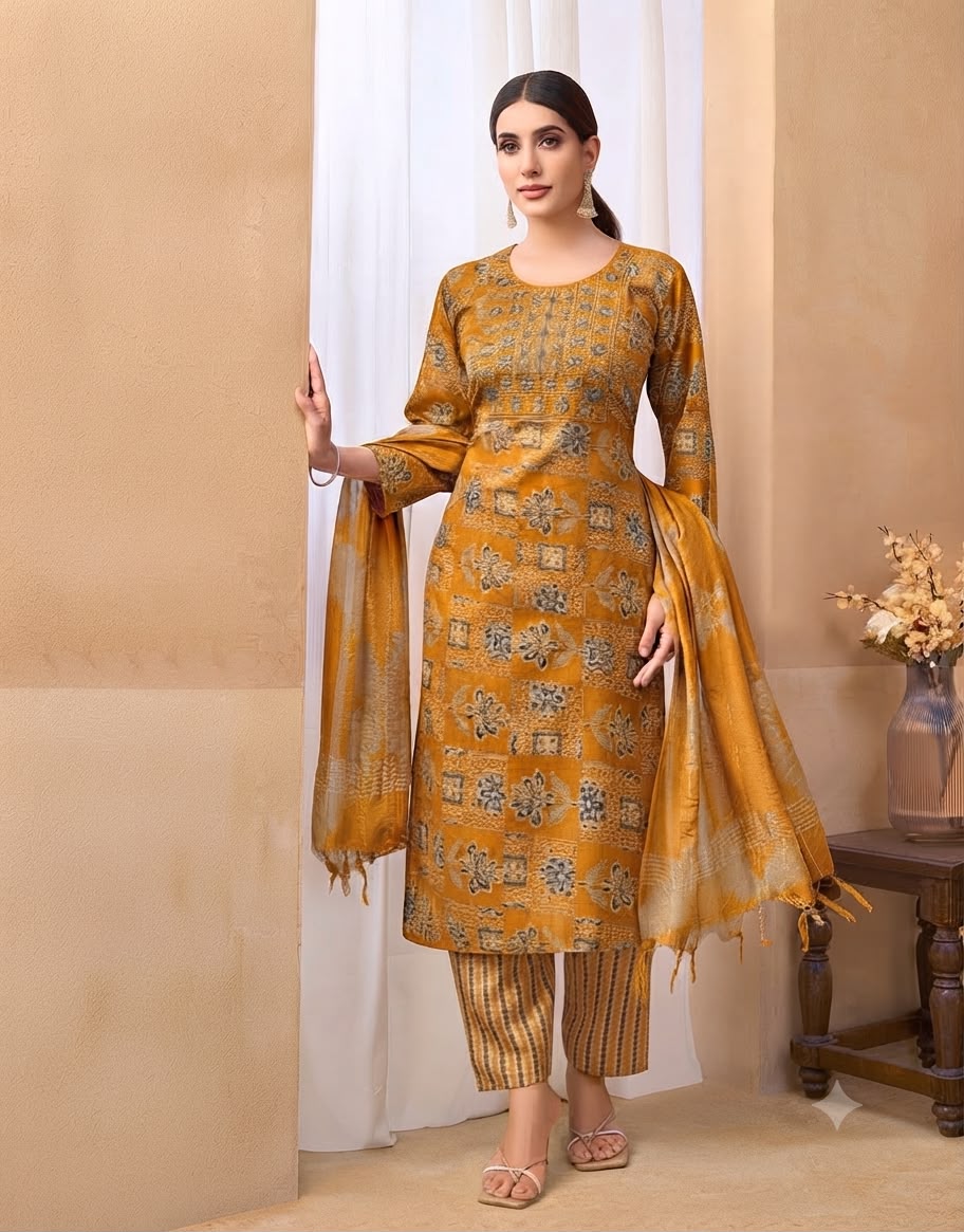 Floral Printed Suit Set