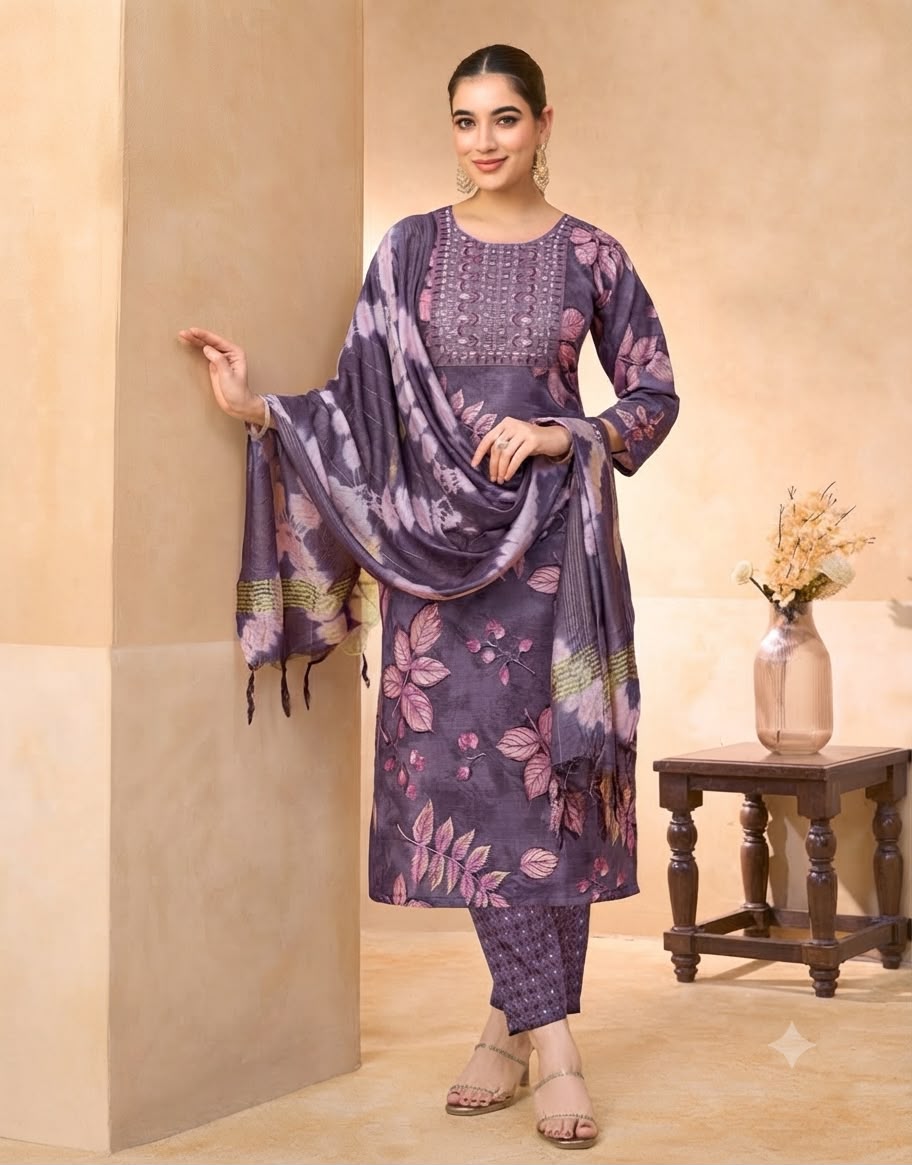 Floral Printed Suit Set