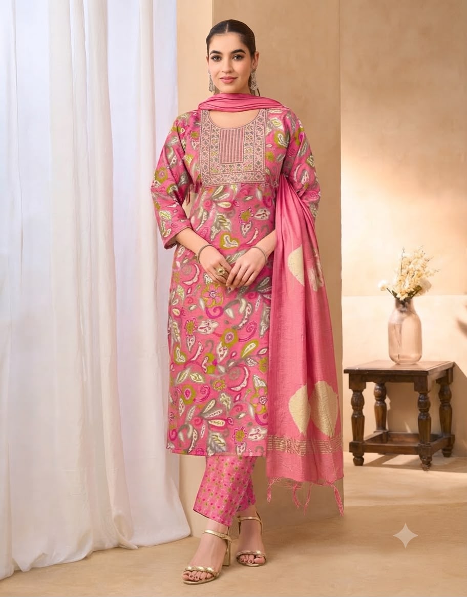 Floral Printed Suit Set