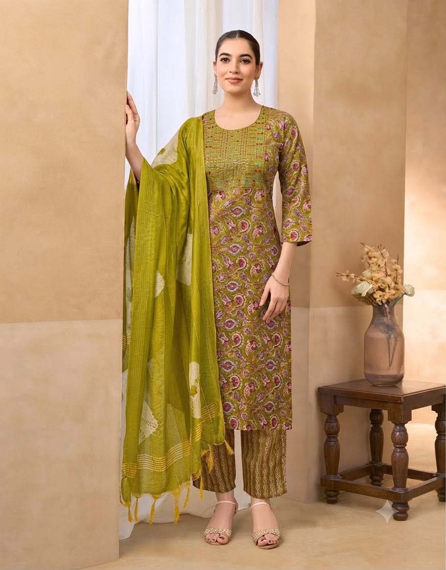 Floral Printed Suit Set