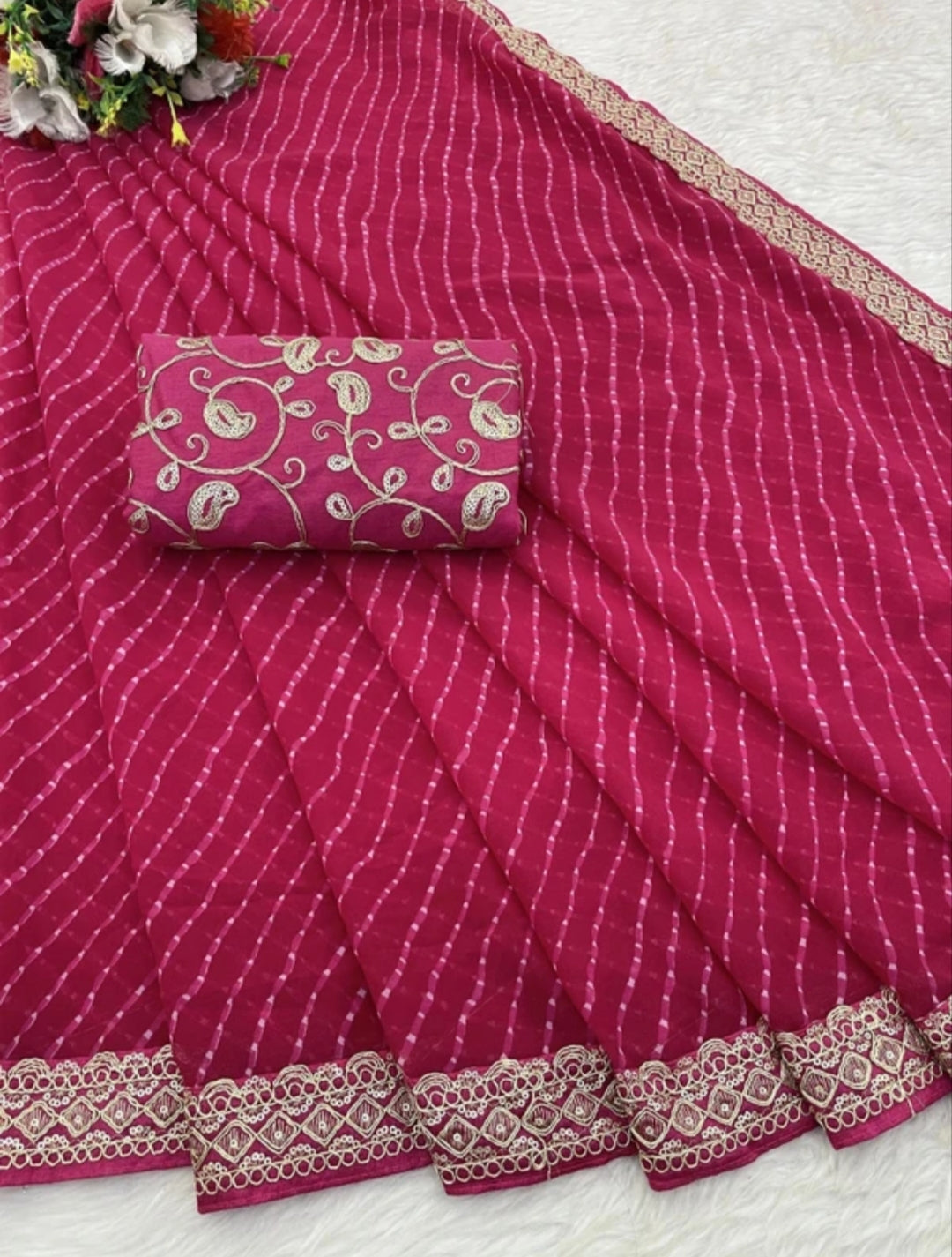 Leheriya Saree
