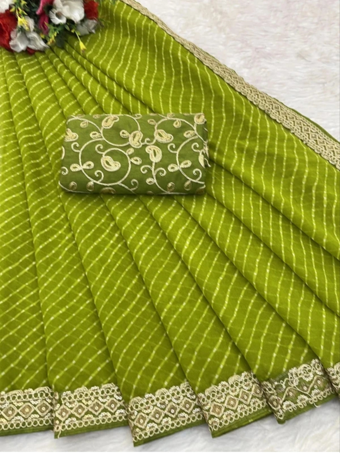 Leheriya Saree