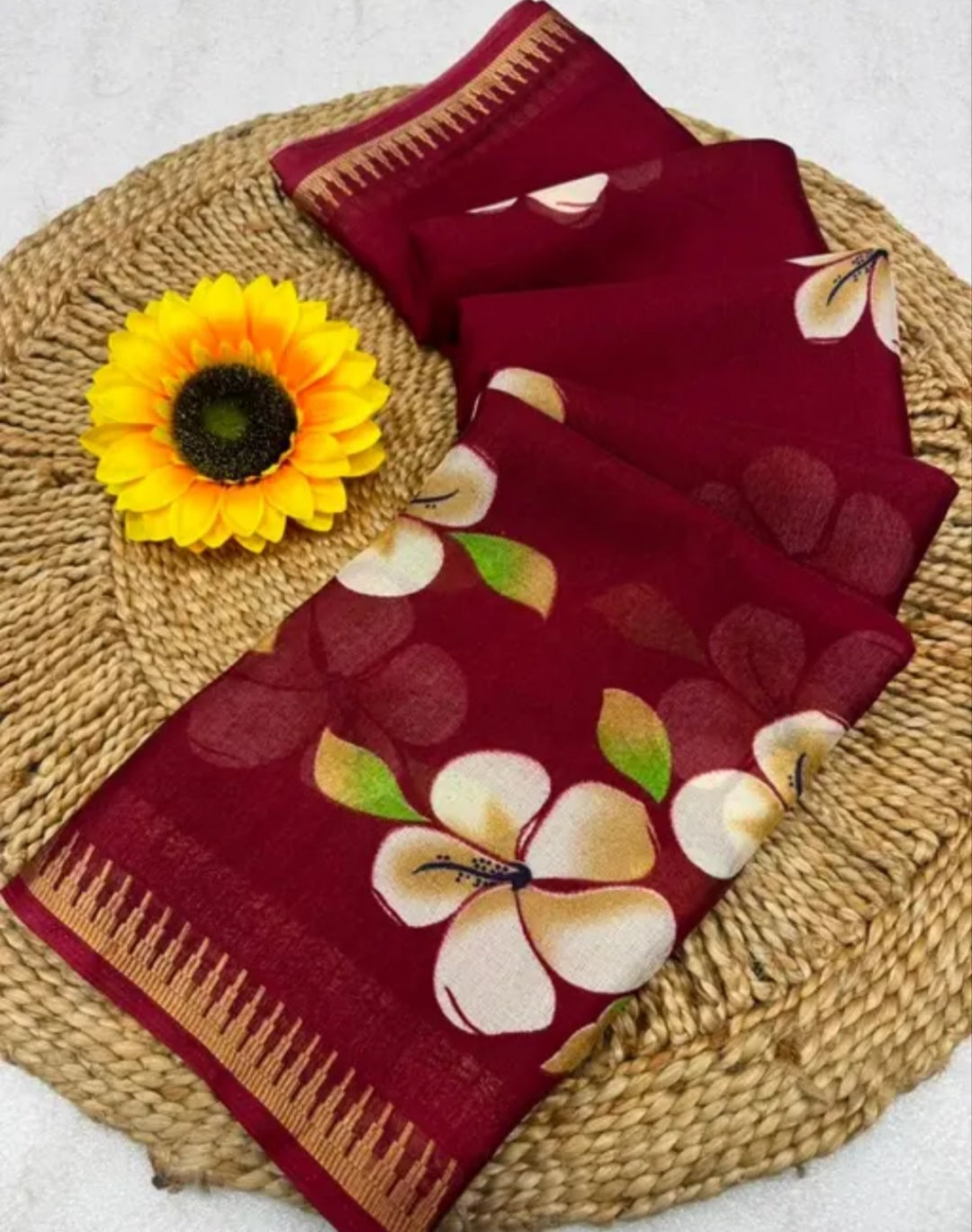 Floral Printed Saree