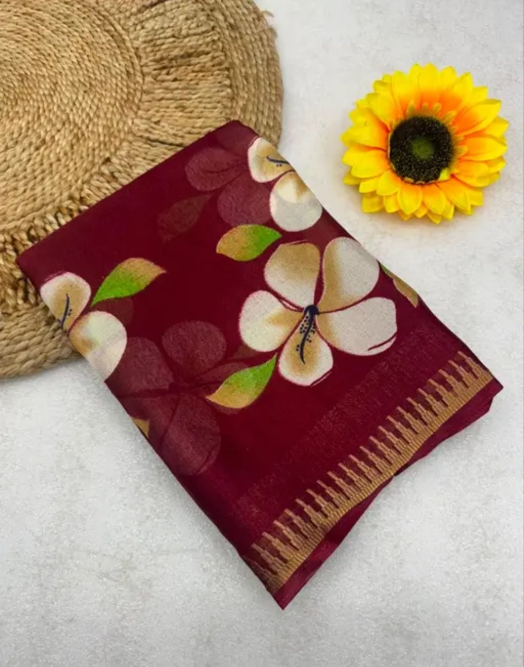 Floral Printed Saree