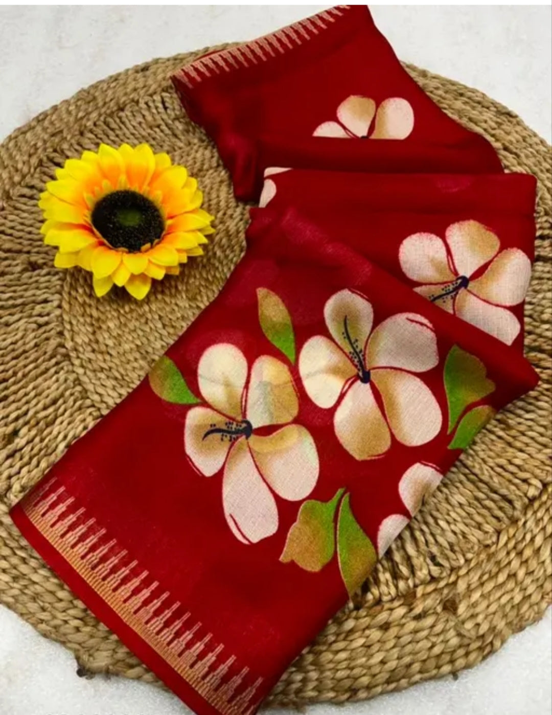 Floral Printed Saree