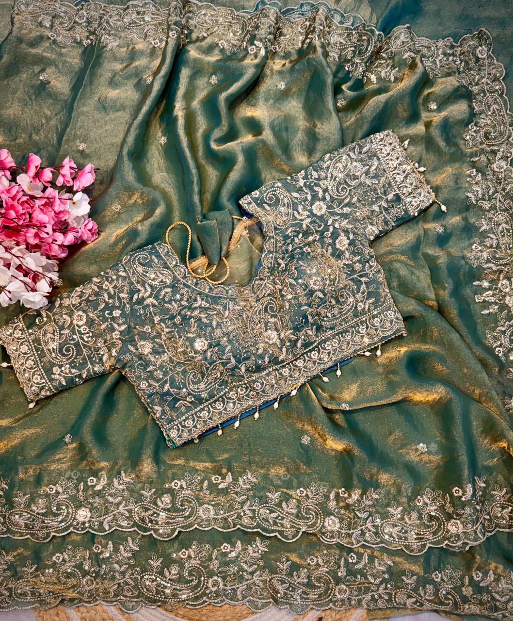 Designer Embroidered Saree
