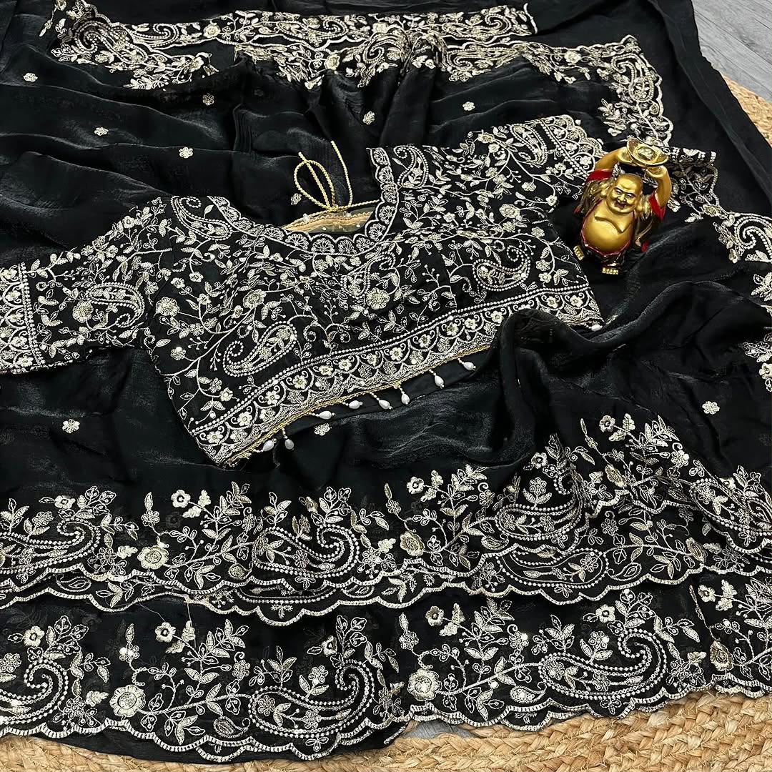 Designer Embroidered Saree