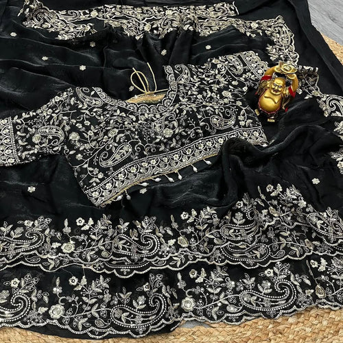 Designer Embroidered Saree