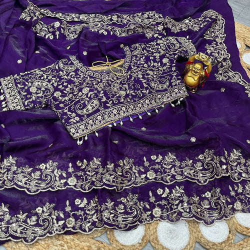 Designer Embroidered Sarees